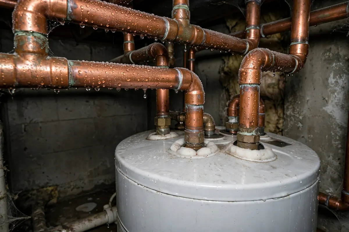 Wet pipes that looked like a leak