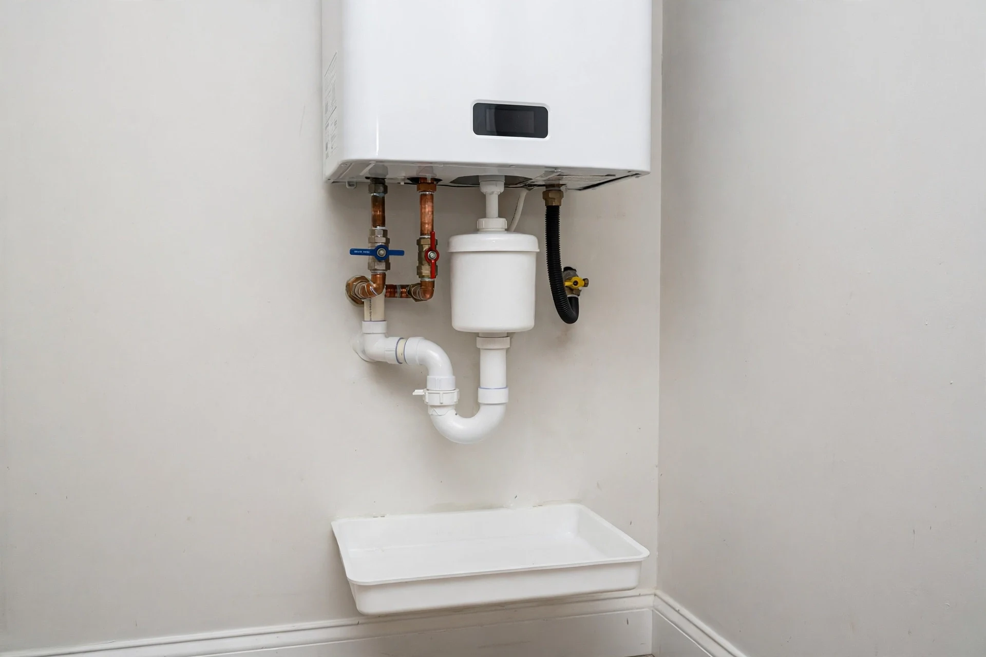It was a cracked condensate trap